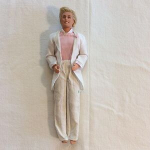 Rare Vintage Barbie Ken Wedding Doll 1968 White Tail Tuxedo Mattel Talking